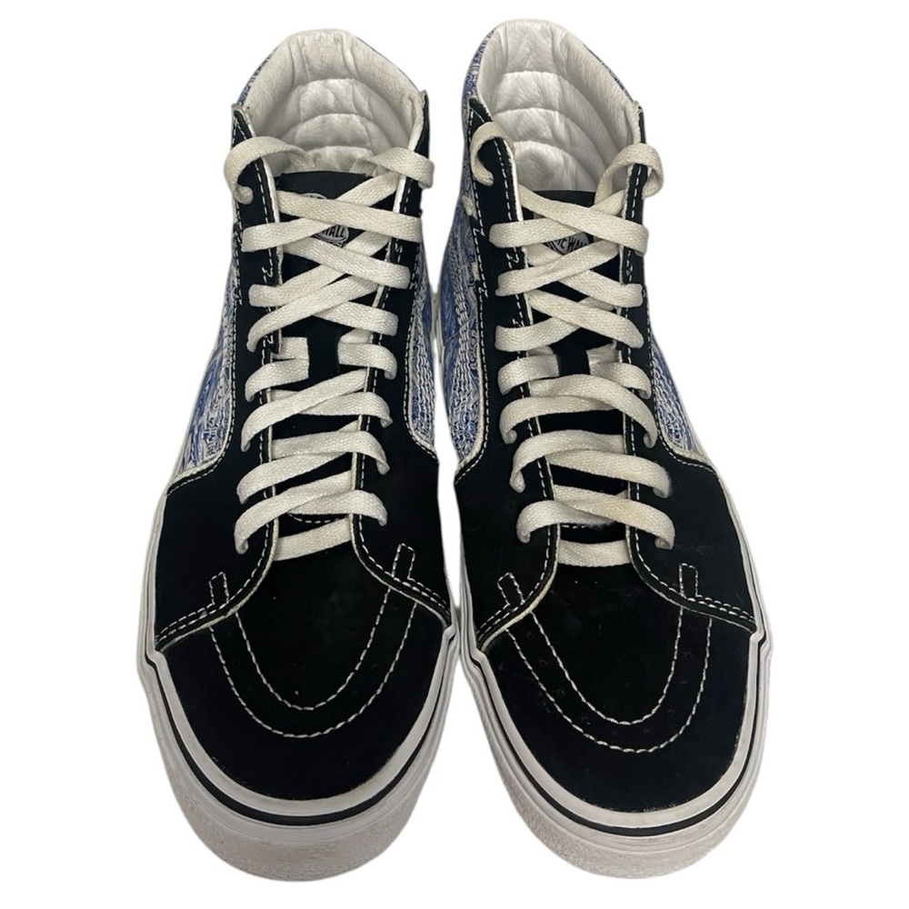 VANS Sk8-Hi Men's Sneakers Black/Blue Lightning Bolt, High Top, Size 10 - Picture 6 of 12